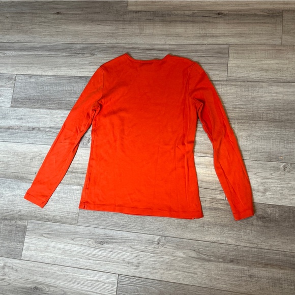 Lauren Ralph Lauren Minimal 100% Cotton Orange Top - M- Workplace/ Casual office - Picture 5 of 9